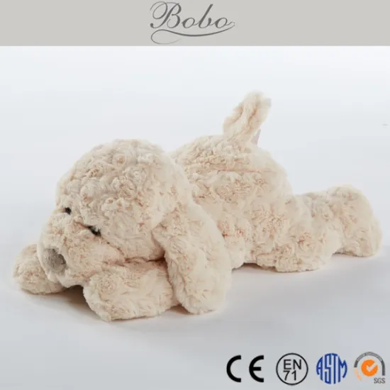 Soft lying plush dog toys for kid
