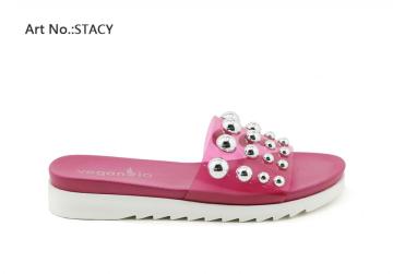 Lucite with Studs for Ladies Slippers