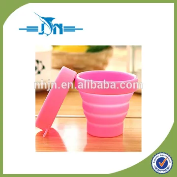 New brand Portable Silicone Retractable Folding Coffee and Water Cup Outdoor Travel