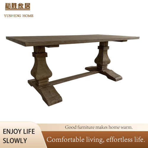 Mesa de jantar contemporânea de madeira com design elegante