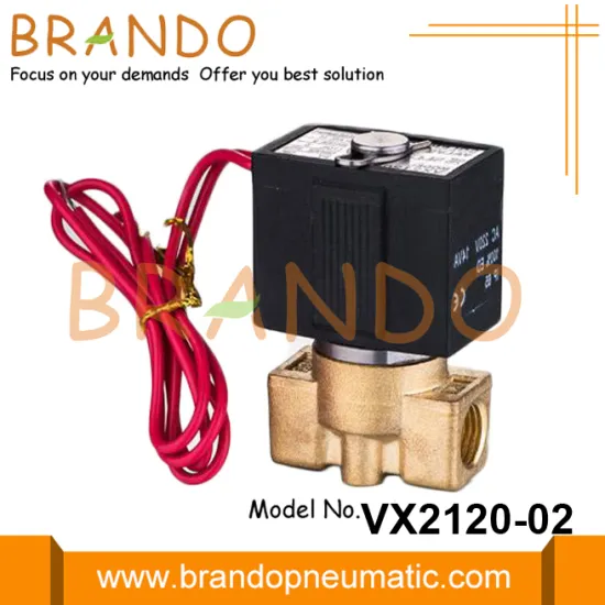 VX2120-02 SMC Type Brass Solenoid Valve 1/4'' 24V
