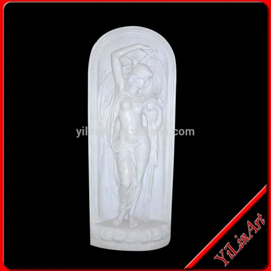 Exquisite Sexy Nude Lady Stone Relief Wall Art Sculpture