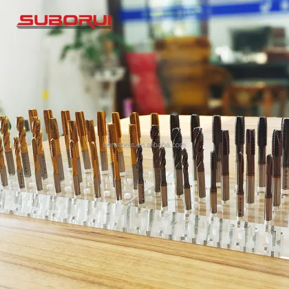 SUBORUI Machine Taps Nanocoating HSS Threading Taps M3-M14 Spiral Flute