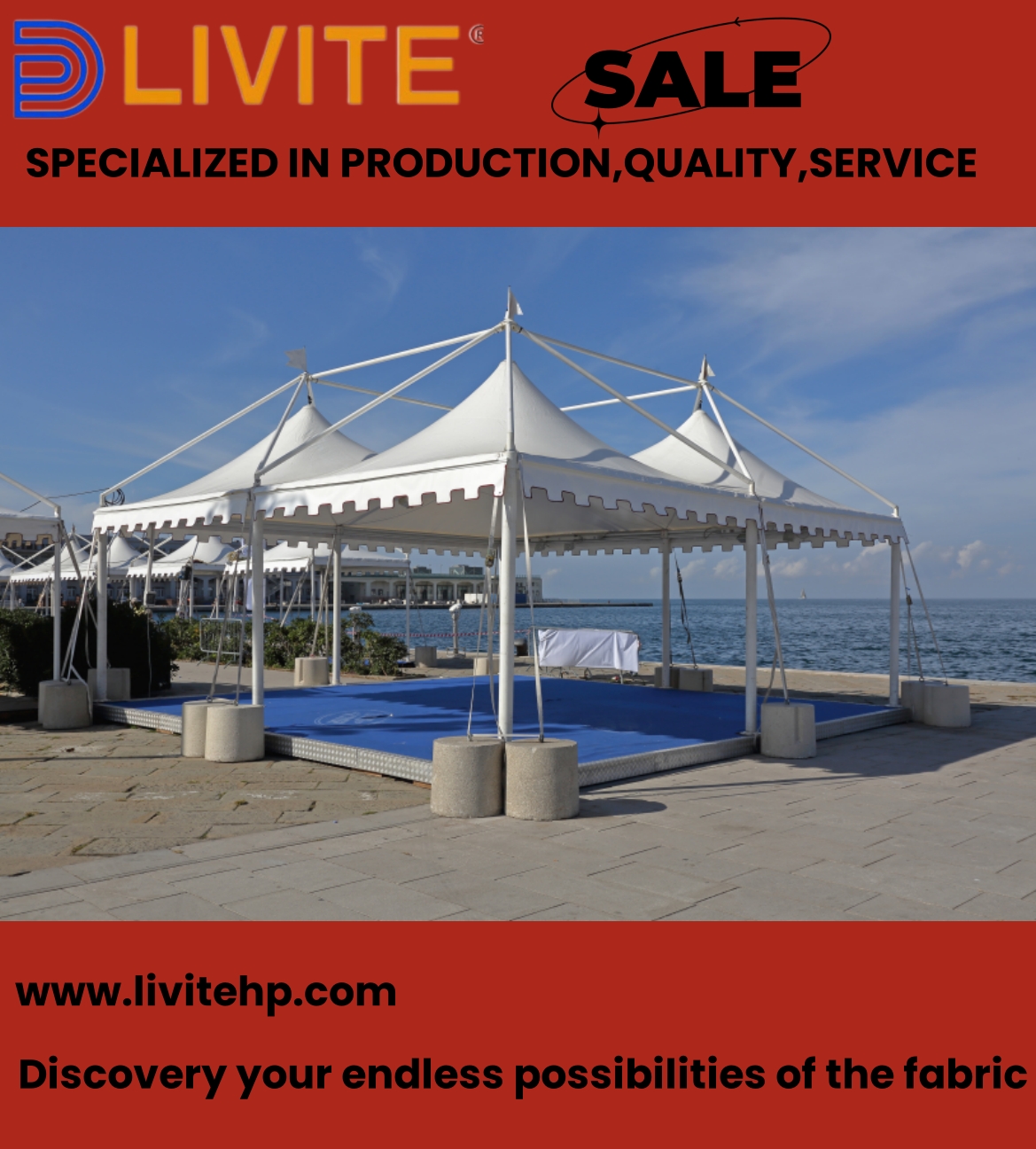 Livite 900gsm din PVC din PVC Tarpaulină