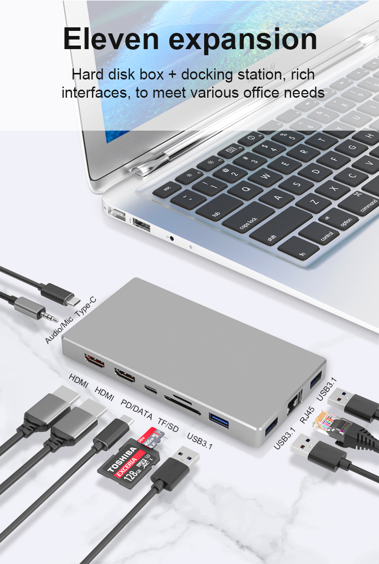 Type-c to HDMI converter two-in-one