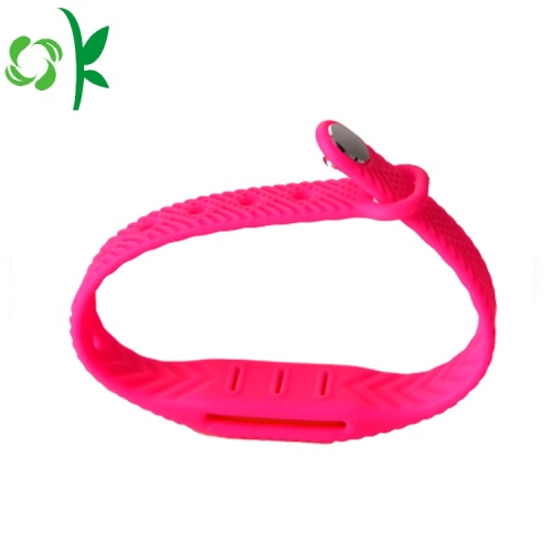 Bracelet anti-moustiques fait sur commande de silicone d&#39;huile essentielle naturelle