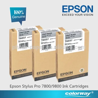 Epson Stylus Pro 7800 Ink Cartridges Genuine Epson T6031 Black Ink Cartridge 220ml (C13T603100)