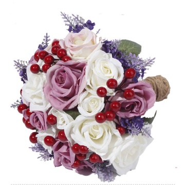 Wholesale Artificial White Rose Bouquet for Bridal Ceremonies and Centerpieces