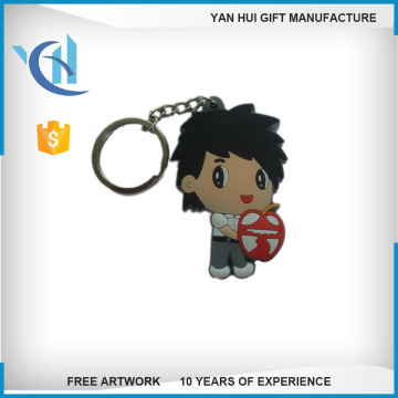 Promotioanl gifts wholesale keychian 3d pvc rubber keychain key ring