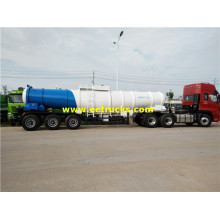 19000 Liters V Shape H2SO4 Trailer Tanks