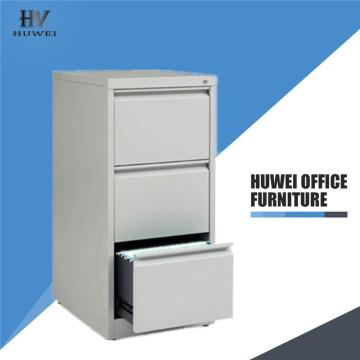 Armário de arquivo de aço inox 3 gavetas