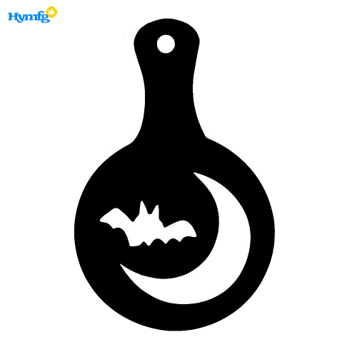 Set of 8pcs Plastic Halloween Coffee Cupcake Stencils