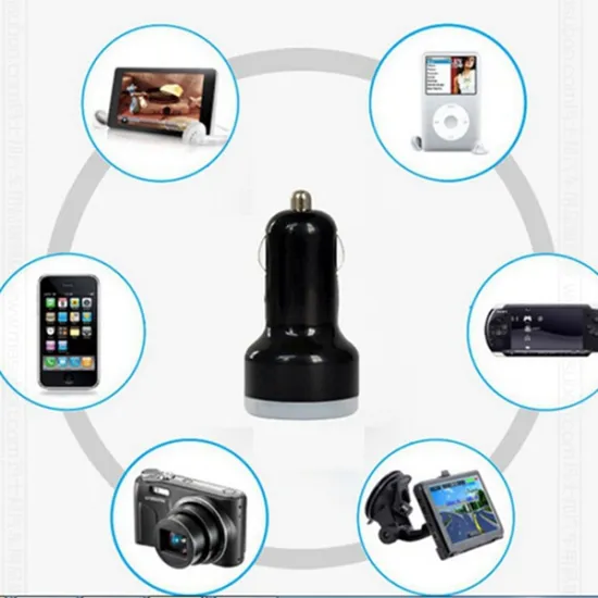 Wholesale colorful 2.1A mini double usb car chagrer promotion gift charger electric car with CE ROHS for phone