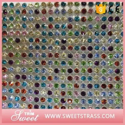 diamante mesh trimming