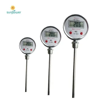 Industrial Universal Bimetal Digital Thermometer: Precision Temperature Measurement Gauge
