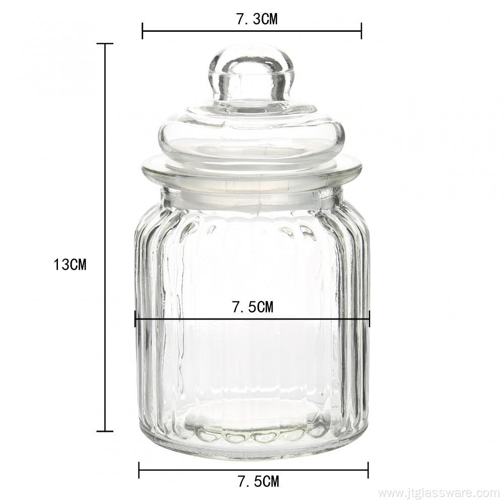 Food Grade Clear Glass Canister