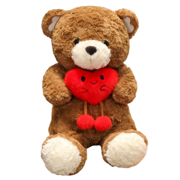 Custom Valentine Heart Teddy Bear: Children's Stuffed Animal Plush Toy Gift