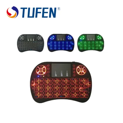 New Listing Backlit Keyboard Wireless Remote Control i8 Air Mouse Keyboard for TV Samsung