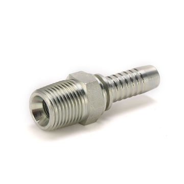Global Selling Best Price Male Hydraulic Pipe Tube Fitting 13011 BSPT Flat Male Hydraulic Hose Fitting - Zhuji Factory