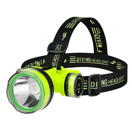 18650 Rechargeable Lithium Battery LED Underwater IP68 Diving Headlamp - 2 Meters Deep Sea Use
