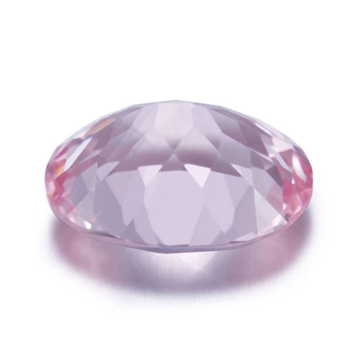แล็บสร้างพลอยไพลินสีชมพู Morganite ทรงวงรี