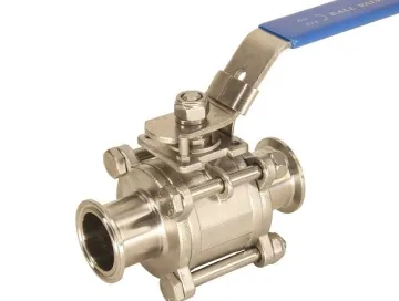 3PC Stainless Steel Ball Valve with Clamps Ends 1000psi