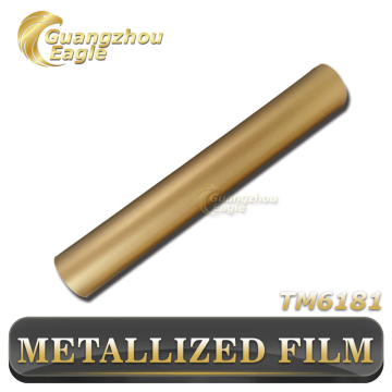 2016 New Arrival Adhesive Decorative Matte Gold PVC Metalized Vinyl Film