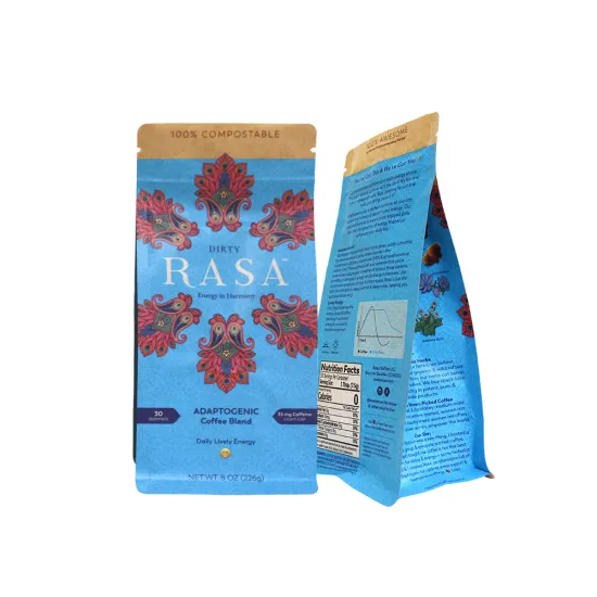 Biodegradable Coffee Bag With Easy Tear-Off Zipper