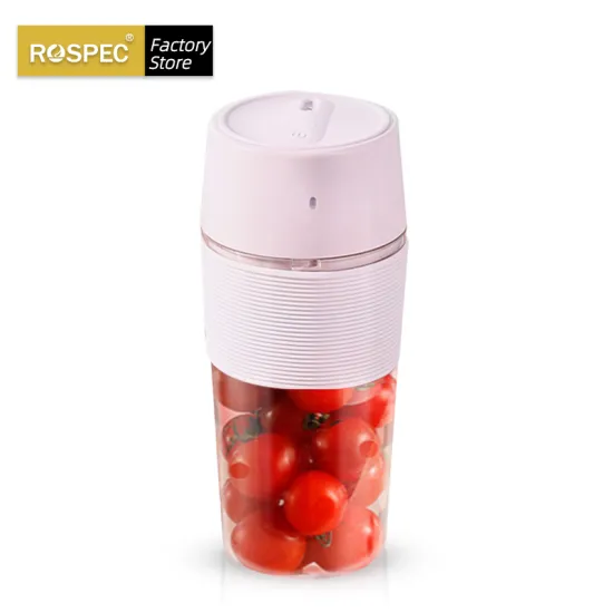 ROSPEC 7.4V Portable Wireless Blender Fruit Mixer Cup BPA Free Smoothie Maker Automatic USB Rechargeable Juicer Food Processor