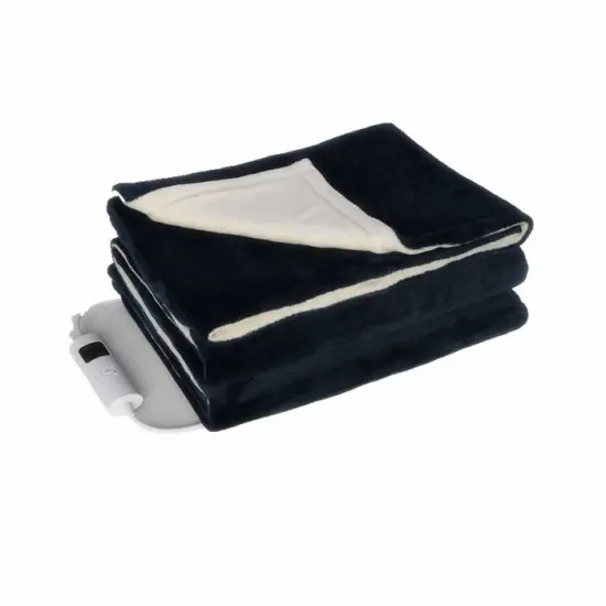 Flannel Fleece Electric Over Blanket with 6 Settings and 3 Hours Timer - Detachable Option