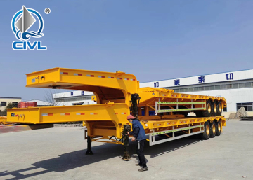 Sinotruk/CIMC 60t-100t 3 axles low bed semi trailer