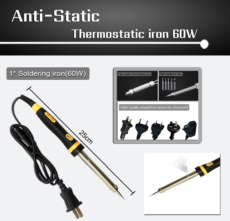 16-in-1 Soldering Iron Kit: Comprehensive Welding Tools Set with Adjustable 60W Electric Soldering Irons