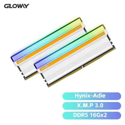 Gloway RAM 48GB DDR5 6800MHz DIMM CL34 RGB Desktop Memory Stick - White