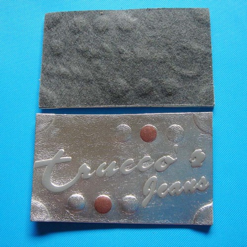 Cool Silver Grey Leather Patch with High Quality