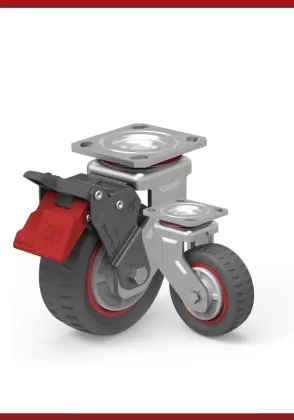 6inch Heavy Duty PU Universal Wheel Fixed Caster