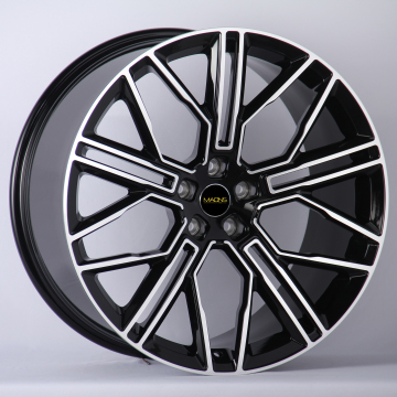 Custom Forged 22 Inch Lumma Car Rims with 7110F T6-6061 Material in Black Machined Face and 5-112 Bolt Pattern