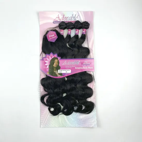 Adorble Premium Synthetic Fiber Amazing Body Wave Package Hair Bundles whole Sale