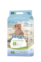 Breathable baby diapers natural care