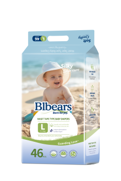 Breathable baby diapers natural care