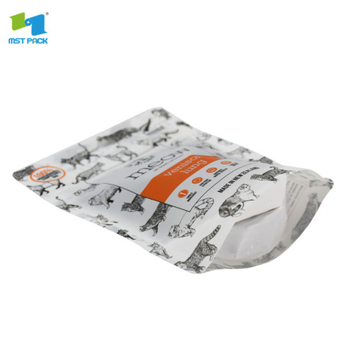 biodegradable food grade cat mixed food bag zip