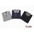 Polo en jersey uni avec impression pour hommes