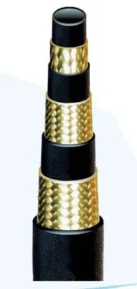 Three layers Steel Wire Braided Rubber Hose