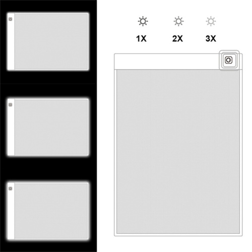 Suron LED Light Box for Tracing Portable