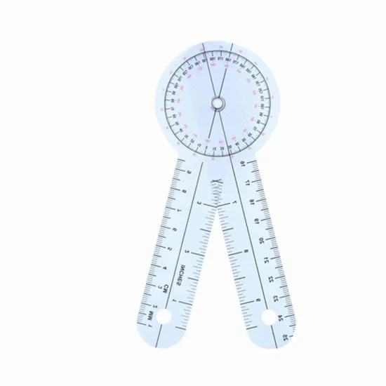 6 Inch Plastic Goniometer: Medical Ruler for Angle Measurement