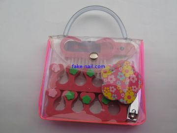Re-usable At Home Nail Manicure Kit , Fake Nails Kit With Ps / Eva Material