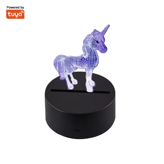 Tuya Smart 16 Million Color Acrylic LED 3D Night Light with Timer and Dimming Function