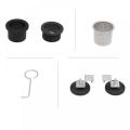 12 Inch Shower Linear Black Drain Rectangular Floor Drain with Accessories Square Hole Pattern Cover Grate Removable SUS304 Stai