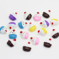 Mini-Kuchen-Dessert Kawaii Cabochon Hot Selling Simulation Lebensmittel für DIY Toy Decor Handgemachte Telefon Shell Ornament Perlen