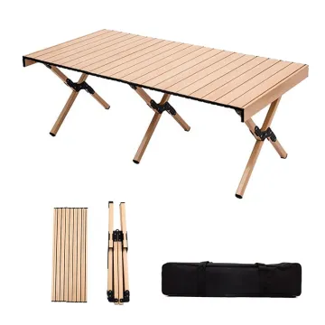 Lightweight Portable Foldable Aluminum Table with Carry Bag for Camping and Hiking