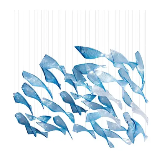 INSHINE Color Blue Aesthetically Bright Pendant Light